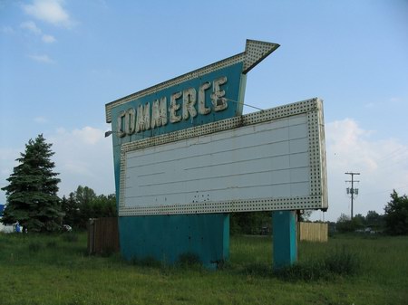 Commerce Drive-In Theatre - Marquee